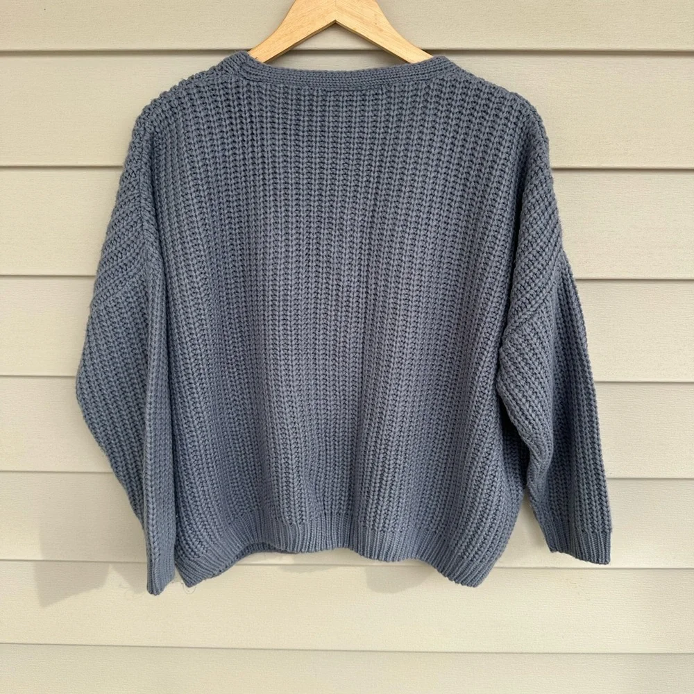 Vici Slate Blue Button-Up Cardigan - Picture 5 of 5